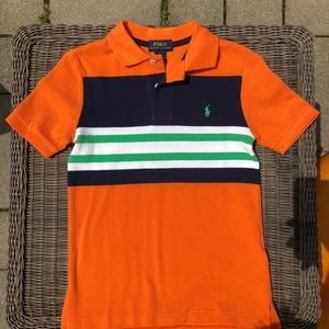 Boys Polo size 6 striped polo shirt